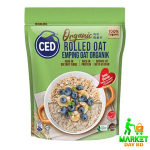 CED Organic Rolled Oats 450g – 100% Organic Oats from Finland, High in Fiber