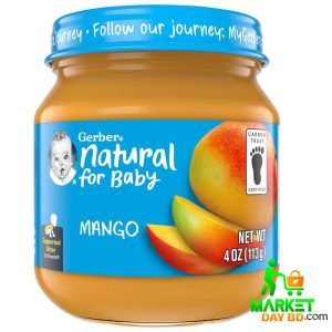 Gerber Natural Mango Puree 113gm – First Food for Bangladeshi Babies