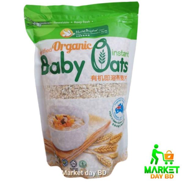 Health Paradise Organic Baby Oats 500gm – 100% Organic and Nutritious Baby Food for 6+ Months