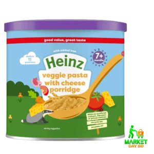 Heinz Veggie Pasta with Cheese Porridge – 220g, a healthy and delicious baby food for 7+ months, available in Bangladesh.