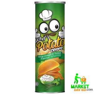 MyChef's Potato Crisps Sour Cream & Onion – 145gm | Imported Malaysian Snack