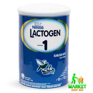 Nestlé Lactogen 1 Infant Formula Milk 1800gm, from birth onward, enriched with probiotics and essential nutrients. Available at Market Day BD.