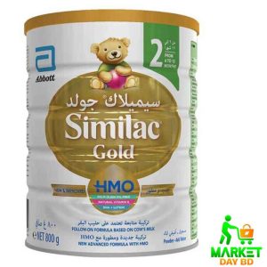 Similac Gold Baby Formula Milk Stage 2 – 800gm, specially designed for babies aged 6-12 months, enriched with DHA and essential nutrients.