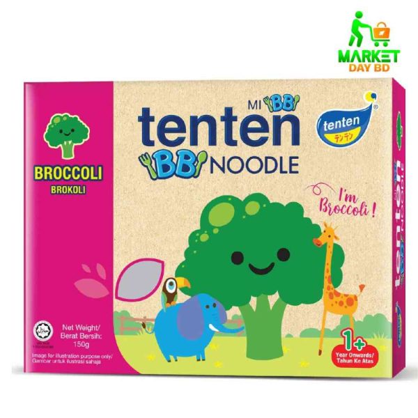 TenTen Baby Noodle Broccoli – 150gm, nutritious noodles with broccoli for babies 12 months and above.