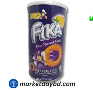 "Bika Fika Ring Snacks 80g – Crispy, salty ring-shaped snacks imported from Malaysia, perfect for snacking anytime."