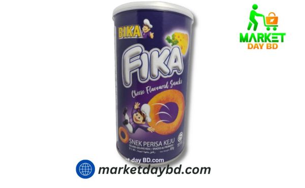 "Bika Fika Ring Snacks 80g – Crispy, salty ring-shaped snacks imported from Malaysia, perfect for snacking anytime."