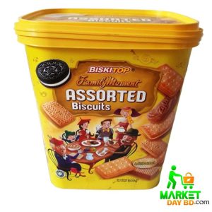 Biskitop Family Moment Yellow Assorted Biscuits 600gm – Family Snacks for All Occasions