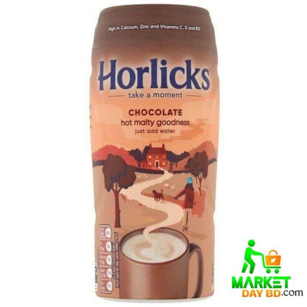 Horlicks Chocolate Malt Drink – 400gm, Nutritious & Creamy Beverage from UK