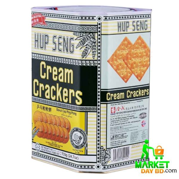 Hup Seng Cream Crackers Tin 700gm – Premium Malaysian Tea-Time Snack