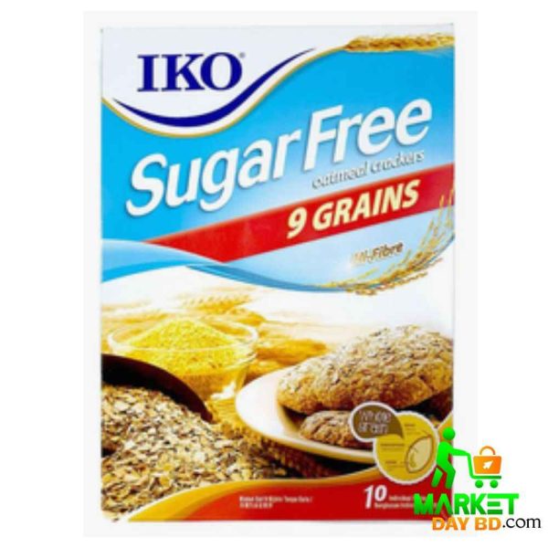 IKO Sugar-Free 9 Grains Crackers Original 178gm - Healthy snack option from Malaysia.