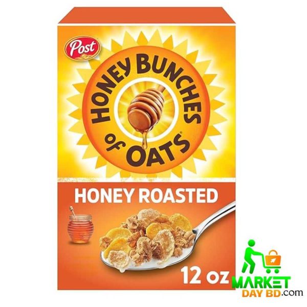 Post Honey Bunches of Oats with Honey Roasted 340gm USA - Healthy and delicious breakfast cereal.