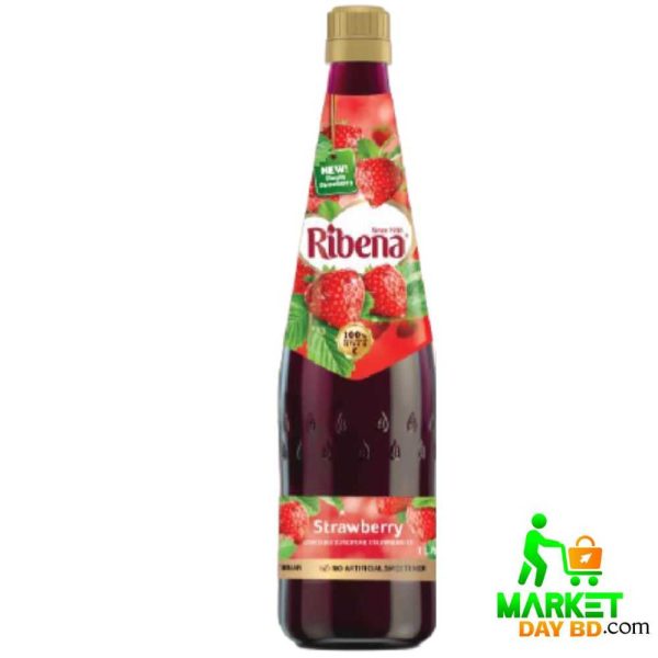 Ribena Strawberry Cordial Concentrate Juice Drink 1L – Rich in Vitamin C