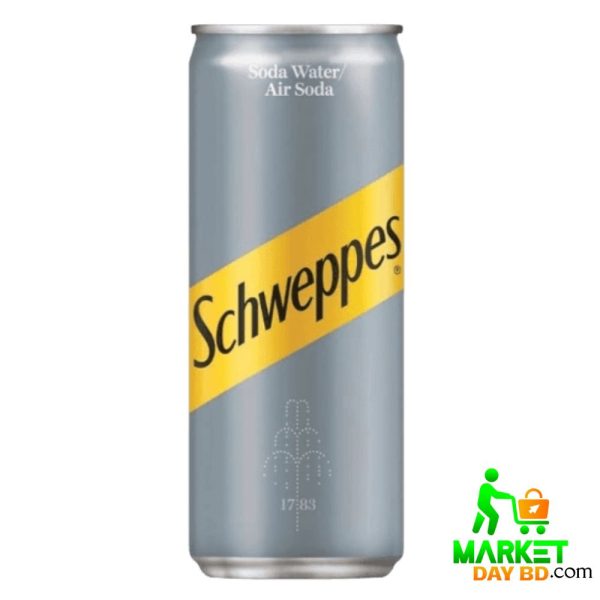 Schweppes Sparkling Original Soda Water 330ml Can – Premium Refreshing Drink