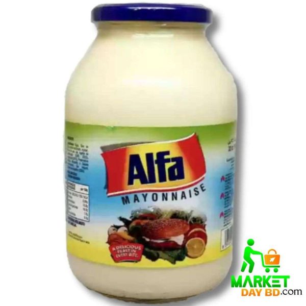 Alfa Mayonnaise 946ml – Large family-size mayonnaise jar, perfect for sandwiches, salads, and dips.