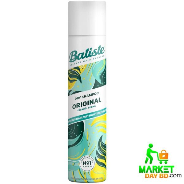 Batiste Dry Shampoo Original Classic Fresh 200ml – Quick refresh for clean, fresh-smelling hair.