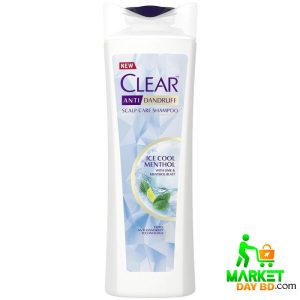 Clear Ice Cool Menthol Anti-Dandruff Shampoo 300ml – Refreshing and cooling dandruff solution, available on Market Day BD.