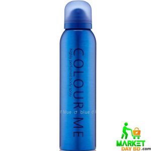 Colour Me O Blue Perfumed Body Spray – 150ml (UK) with a refreshing aquatic and citrus fragrance.