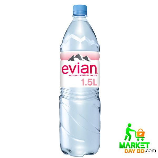 Evian Water 1.5L – Premium Natural Mineral Water from the French Alps