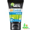 Garnier Men Face Wash Oil Control Scrub 100ml (Indonesia Edition)