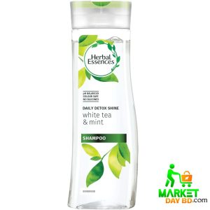 Herbal Essences White Tea & Mint Detox Shine Shampoo 400ml – Detoxify and refresh your hair for a radiant shine.