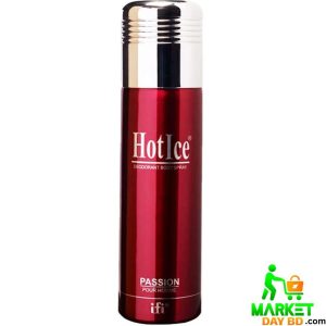 Hot Ice Passion Pour Homme Deodorant Body Spray – 200ml (UAE), bold and masculine scent for men.