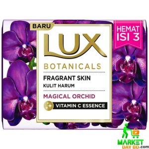 Lux Botanicals Magical Orchid Parfum Essence Soap Bar – 100g (Indonesia), infused with orchid extract for soft, fragrant, and glowing skin.