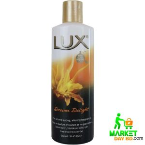 Lux Dream Delight Fragranced Shower Gel 250ml – Floral fragrance and moisturizing care for soft, smooth skin.