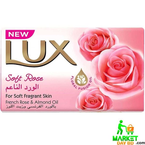 Lux Soft Rose Soap Bar 170g – French Rose & Almond Oil for Soft, Fragrant Skin