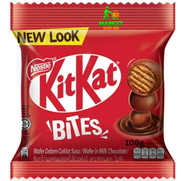 Nestlé KITKAT Bites 100g – Bite-Sized Crispy Wafer Covered in Milk Chocolate