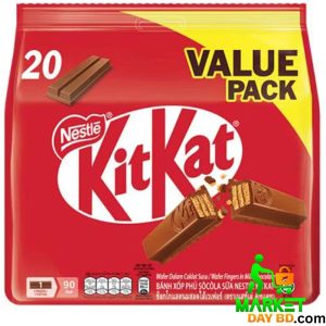 Nestlé KitKat Share Bag Value Pack 340g – Crispy wafer coated in creamy milk chocolate, perfect for sharing and snacking.