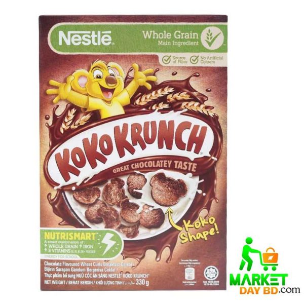 Nestlé KoKo Krunch 330g Malaysia – Crunchy Chocolate Breakfast Cereal