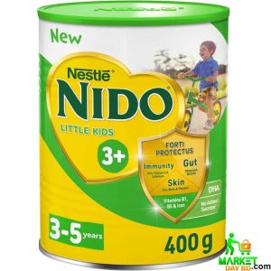 Nido Three Plus DHA Growing Up Formula for Toddlers 400g (Dubai) – Brain development and immunity-boosting formula for kids.