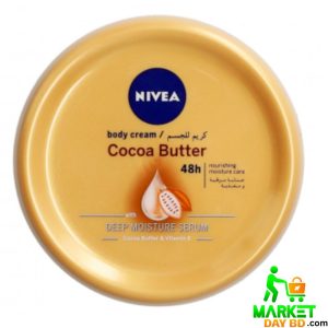 Nivea Cocoa Butter Deep Moisture Serum Body Cream 200ml DE – Provides intense hydration and nourishment for soft, smooth skin.