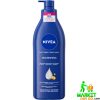 Nivea Rich Nourishing Body Lotion – 400ml (Spain) for deep moisturizing and smooth skin.