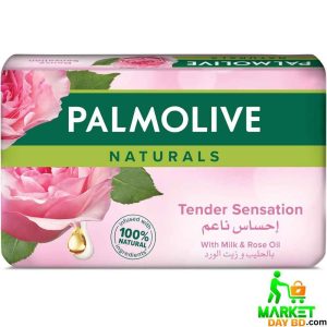 Palmolive Naturals Tender Sensation Soap Bar – 170g (KSA), enriched with natural extracts for soft, hydrated skin with a delicate floral fragrance.