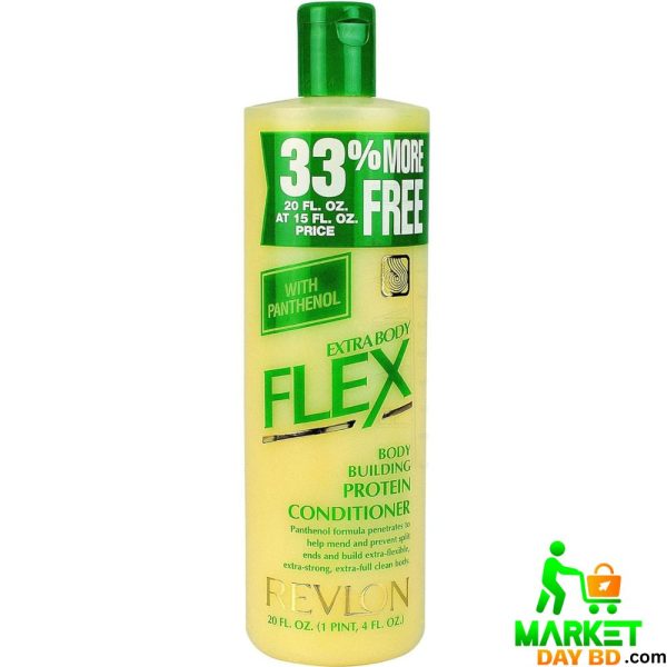 Revlon Extra Body Flex Protein Conditioner 592ml (20oz) – Adds Volume & Strength to Fine Hair (USA Import)