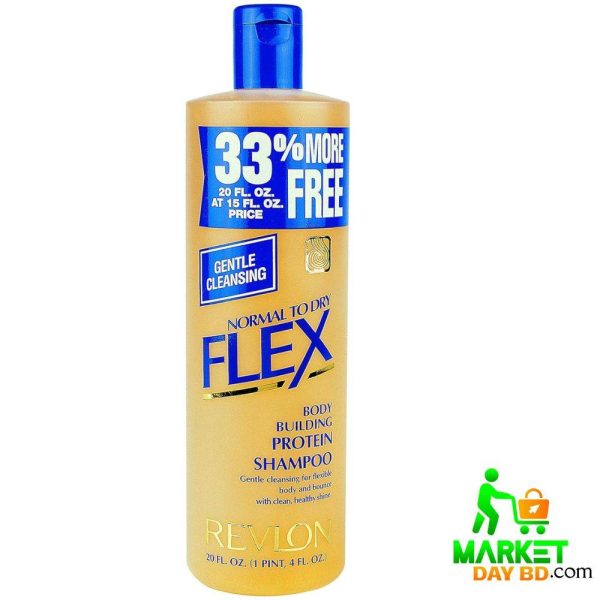 Revlon Normal to Dry Flex Protein Shampoo 592ml Bottle - Imported from USA