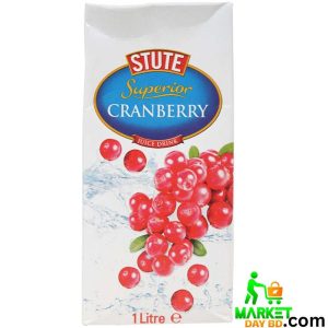 Stute Cranberry Juice 1L – 100% natural, antioxidant-rich cranberry juice (Made in the UK).