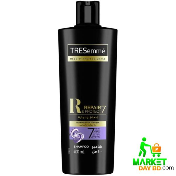 TRESemmé Repair & Protect Shampoo With Biotin for Dry & Damaged Hair (400ml) - Professional Hair Care