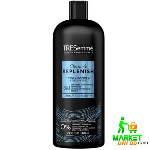 Tresemme Clean & Replenish Pro Vitamin C & Green Tea Shampoo 828ml Bottle - Imported from Canada