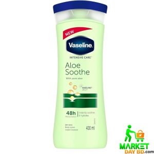 Vaseline Intensive Care Aloe Soothe Body Lotion with Pure Aloe 400ml – Hydrating & Soothing Care