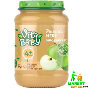 Vita Baby Apple Puree 180g – Natural and Healthy Baby Food (Imported from Moldova)