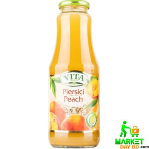 Vita Premium Peach Juice 1L – Fresh Peach Juice with No Added Sugar or Preservatives (Moldova)