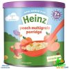 Heinz Peachy Multigrain Porridge, 220g pack for babies 6 months and older.