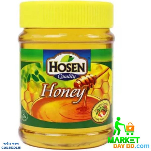 Hosen Pure Honey 500g – Natural and nutrient-rich honey in a 500g jar from Malaysia.