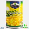 Hosen Whole Kernel Sweet Corn 400g can with whole sweet corn kernels.