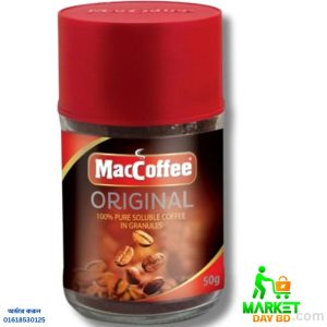 MacCoffee Original Instant Coffee 50g Jar – Classic and Smooth Blend