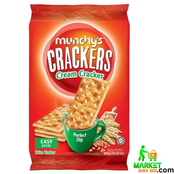 Munchy's Cream Crackers 300g – Light and Crispy Biscuits for Everyday Snacking