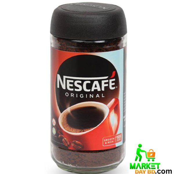 Nescafe Coffee Original Round 200g – A jar of smooth, full-bodied instant coffee with rich flavor and aroma.