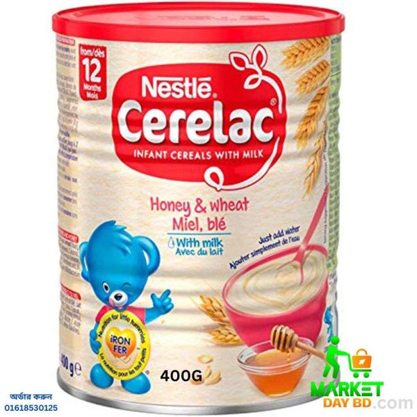 Nestlé Cerelac Honey & Wheat with Milk (12 Months+) 400g – Baby Cereal